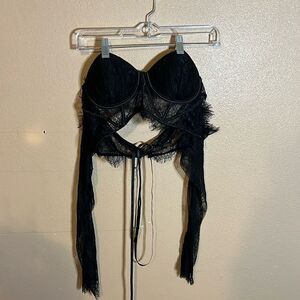 Victorias Secret Tulle Lace Corset